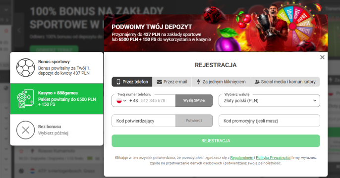 888starz rejestracja